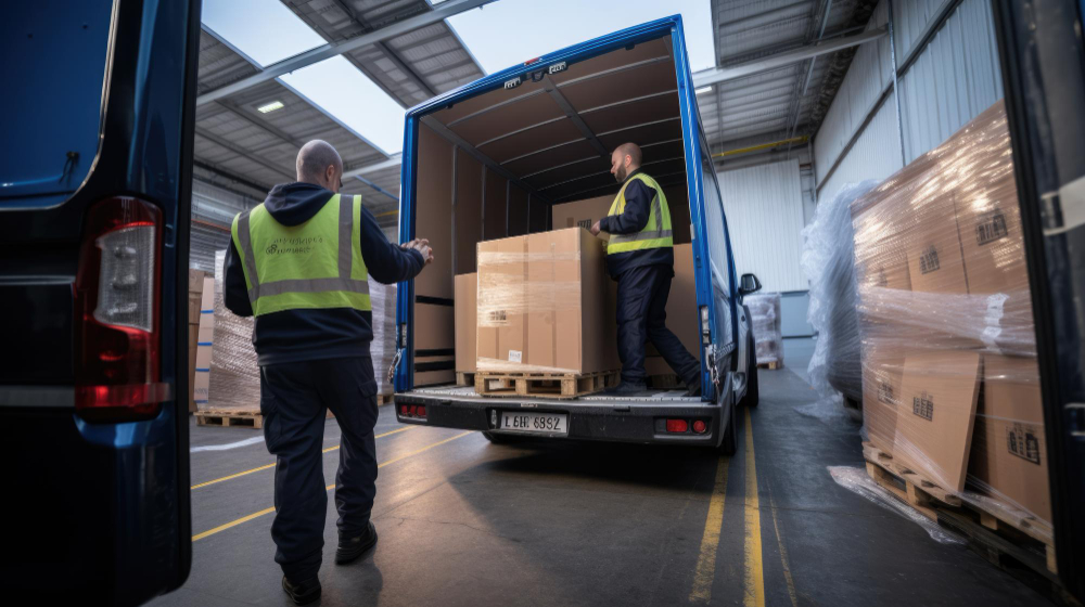 Workers-unloading-boxes